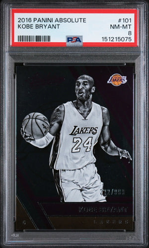 2016 Panini Absolute Kobe Bryant /999 PSA 8 