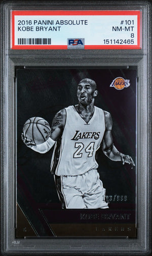 2016 Panini Absolute Kobe Bryant /999 PSA 8 