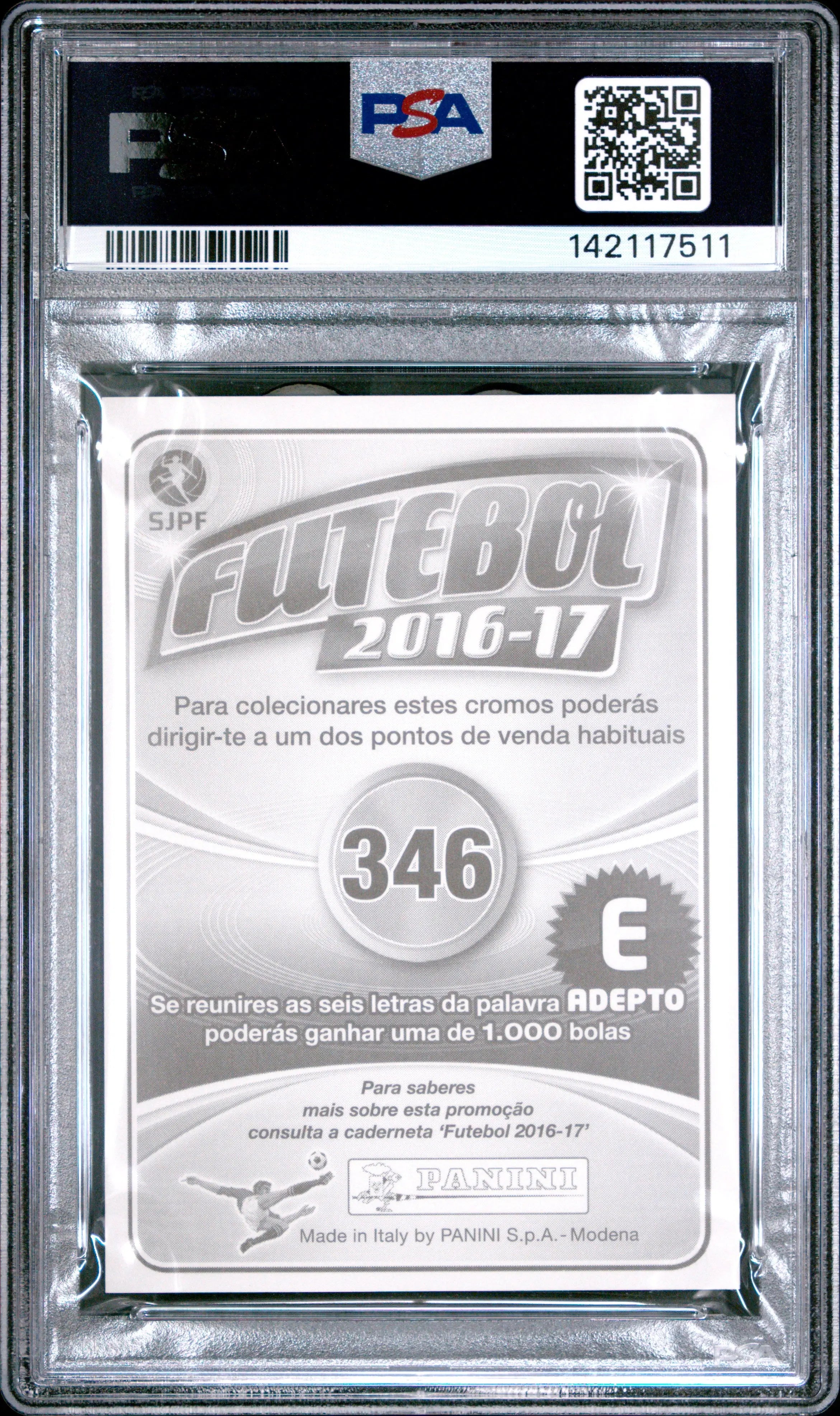 2016 Panini Futebol Raphinha #346 PSA 9 