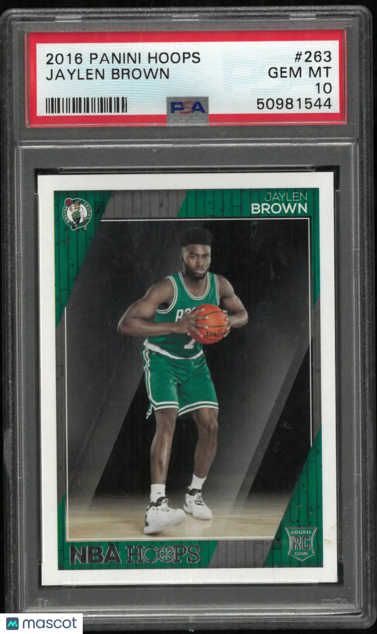 2016 Panini Hoops Jaylen Brown #263 PSA 10 