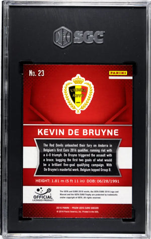2016 Panini Prizm UEFA Euro Kevin De Bruyne SGC 10 