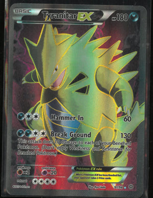 2016 Pokemon Ancient Origins Ultra Rare Tyranitar EX 91/98 