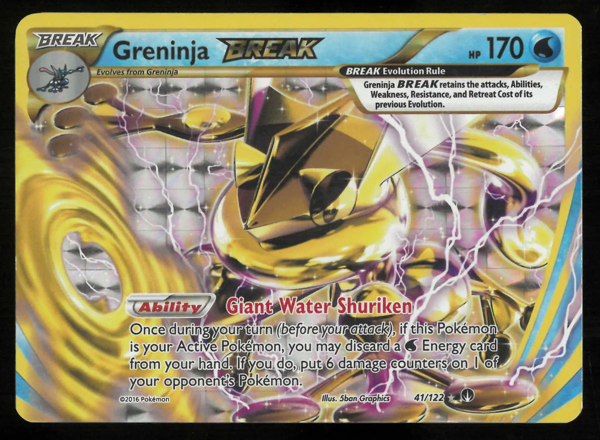 2016 Pokemon BREAKpoint Greninja Rare BREAK 41/122 LP 