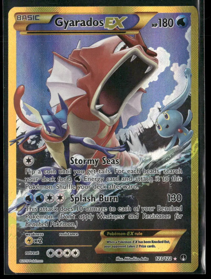 2016 Pokemon BREAKpoint Secret Rare Gyarados EX 123/122 