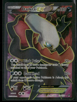 2016 Pokemon BREAKpoint Ultra Rare Full Art Darkrai EX 118/122 MP 