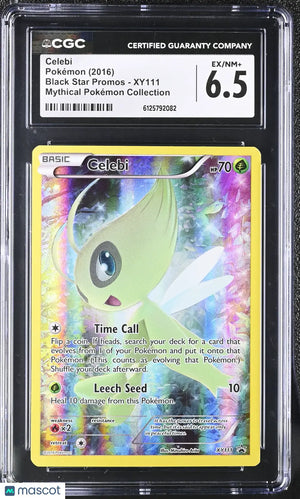 2016 Pokemon Black Star Promos Celebi Mythical Pokemon Collection CGC 6.5 #XY111 