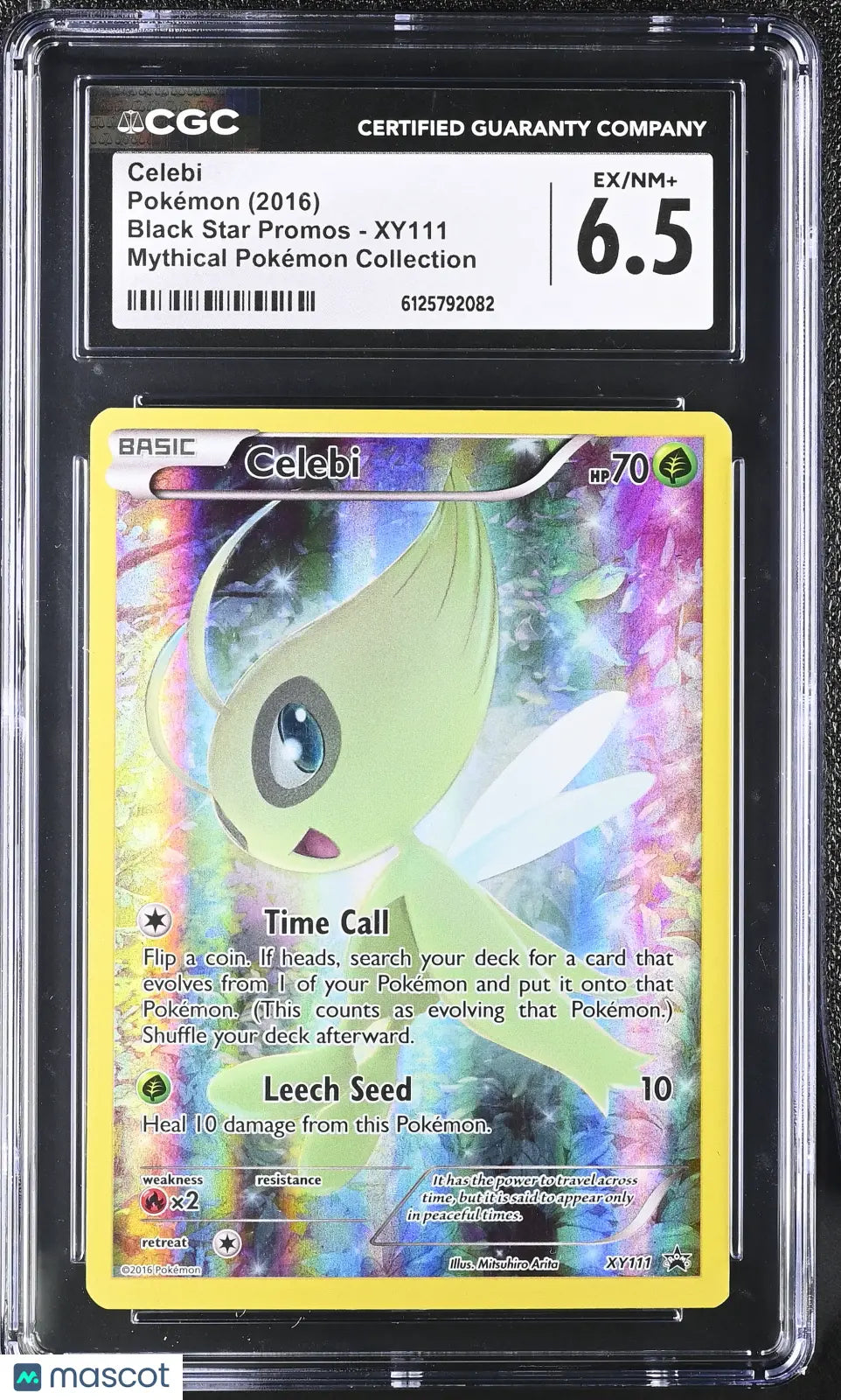 2016 Pokemon Black Star Promos Celebi Mythical Pokemon Collection CGC 6.5 #XY111 