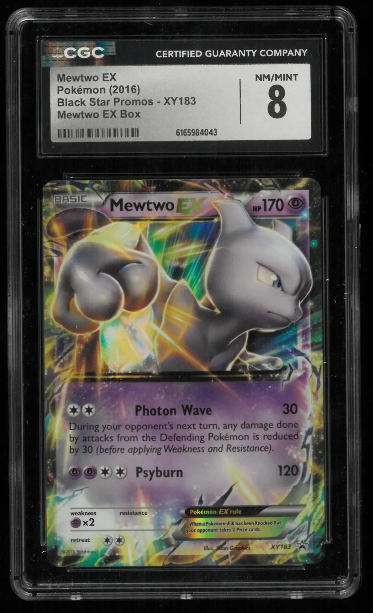 2016 Pokemon Black Star Promos Mewtwo EX XY183 