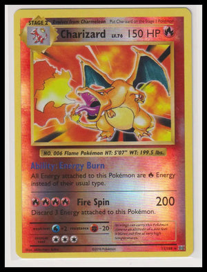 2016 Pokemon Evolutions Charizard Reverse Holo 11/108 