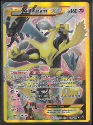 2016 Pokemon Fates Collide Alakazam EX Secret Rare 125/124 LP 