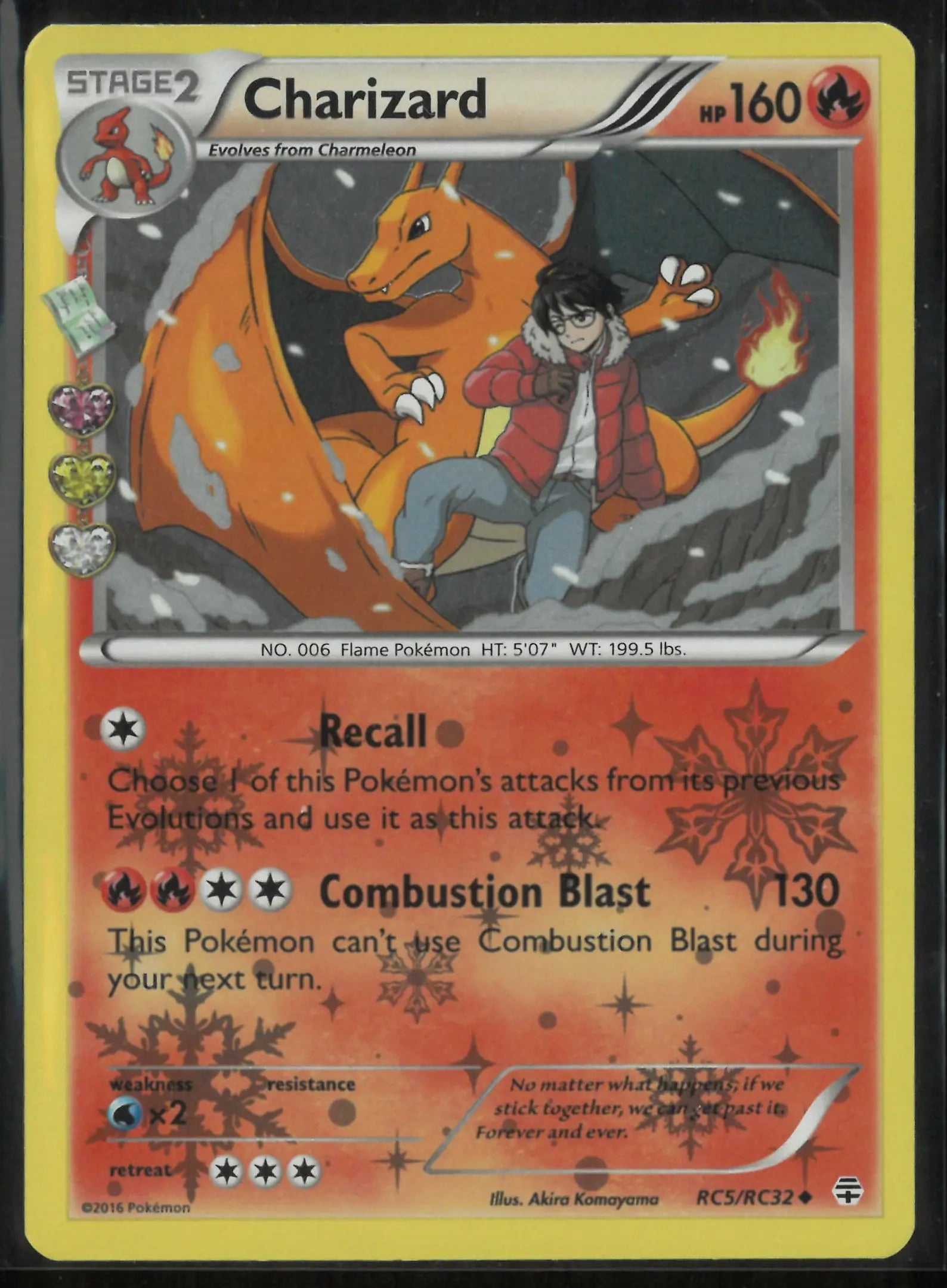 2016 Pokemon Generations: Radiant Collection Holofoil Charizard RC5/RC32 