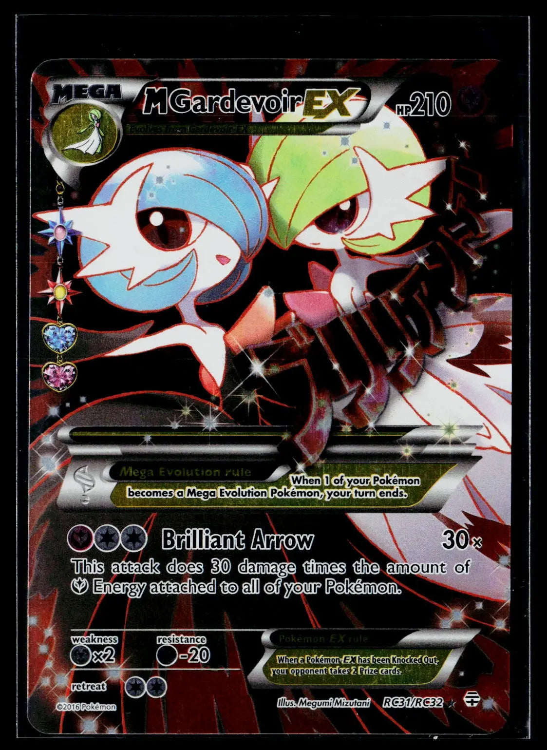 2016 Pokemon Generations: Radiant Collection M Gardevoir EX Ultra Rare RC31/RC32 