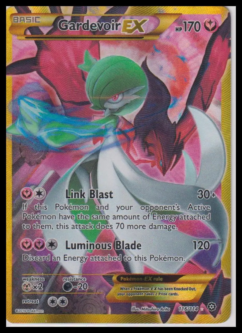 2016 Pokemon Steam Siege Gardevoir EX Secret 116/114 