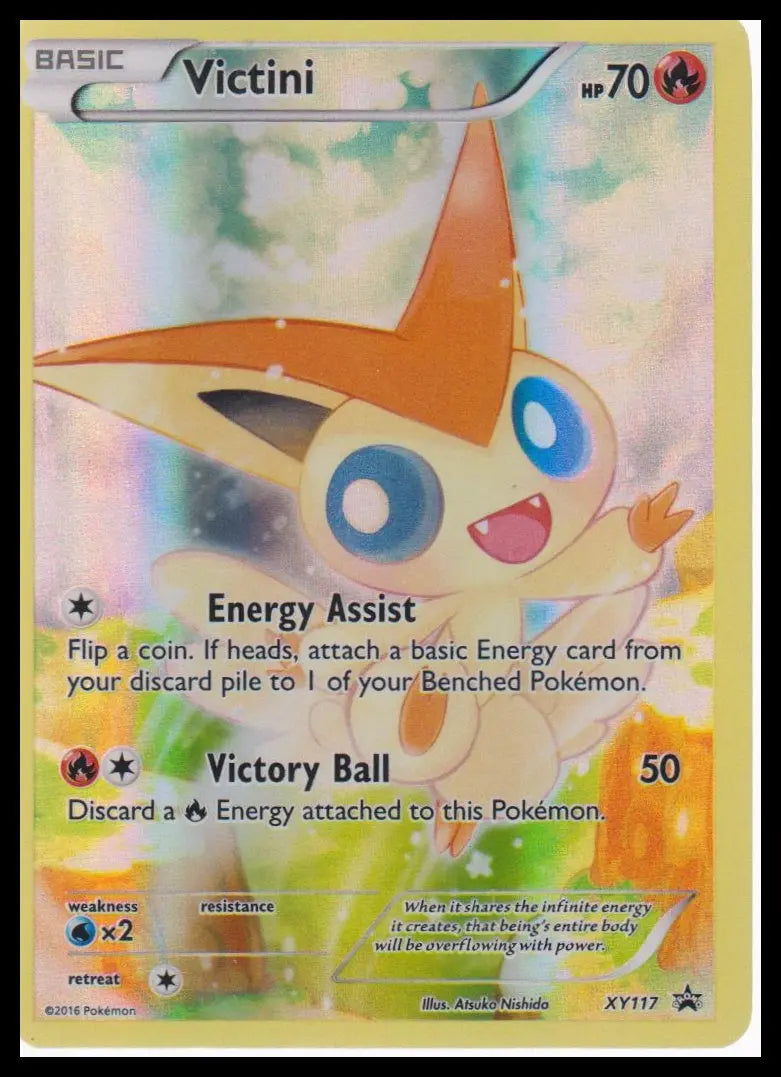 2016 Pokemon XY Black Star Promo Victini XY117 