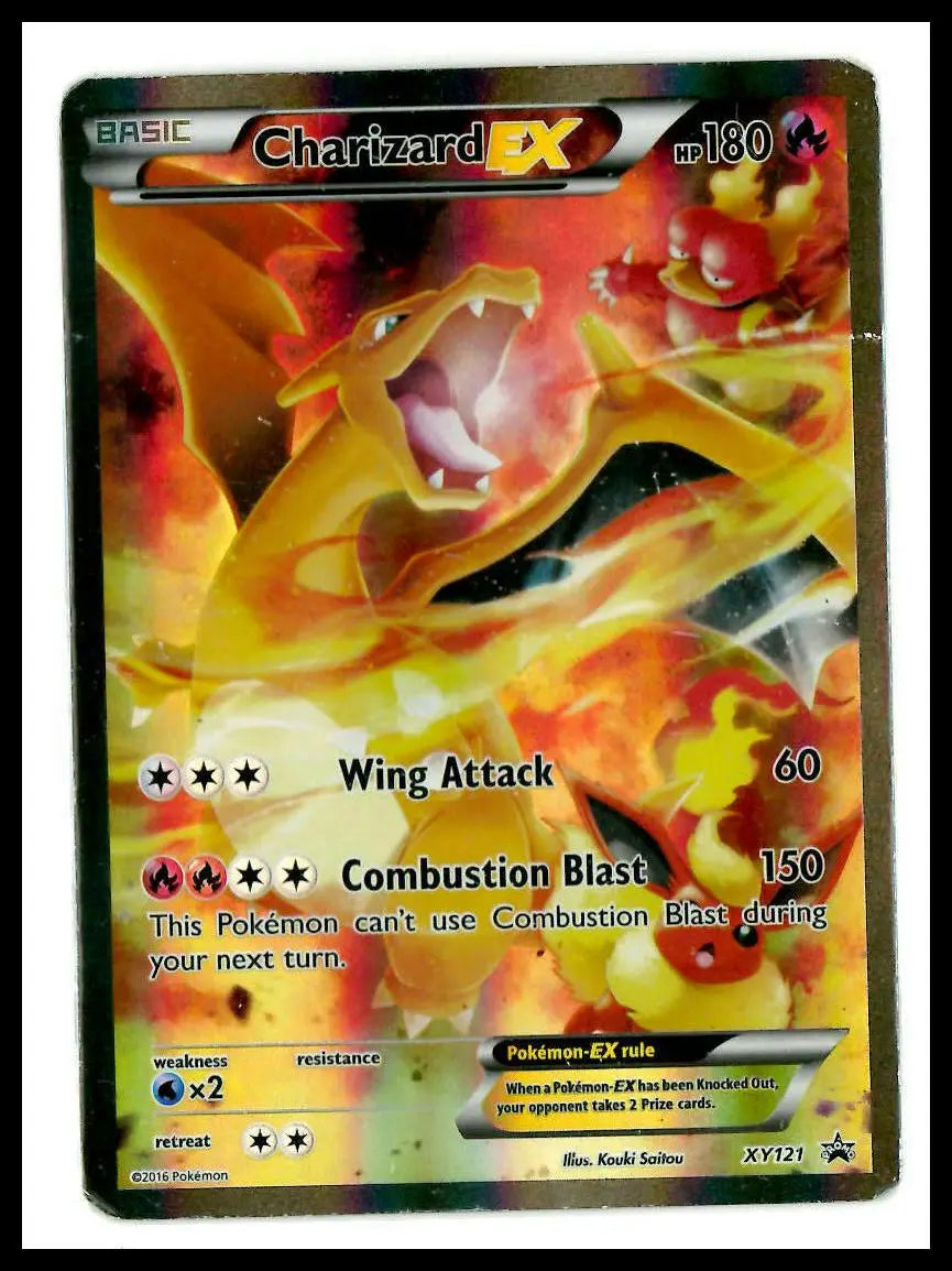 2016 Pokemon XY Black Star Promos Charizard EX XY121 DMG 