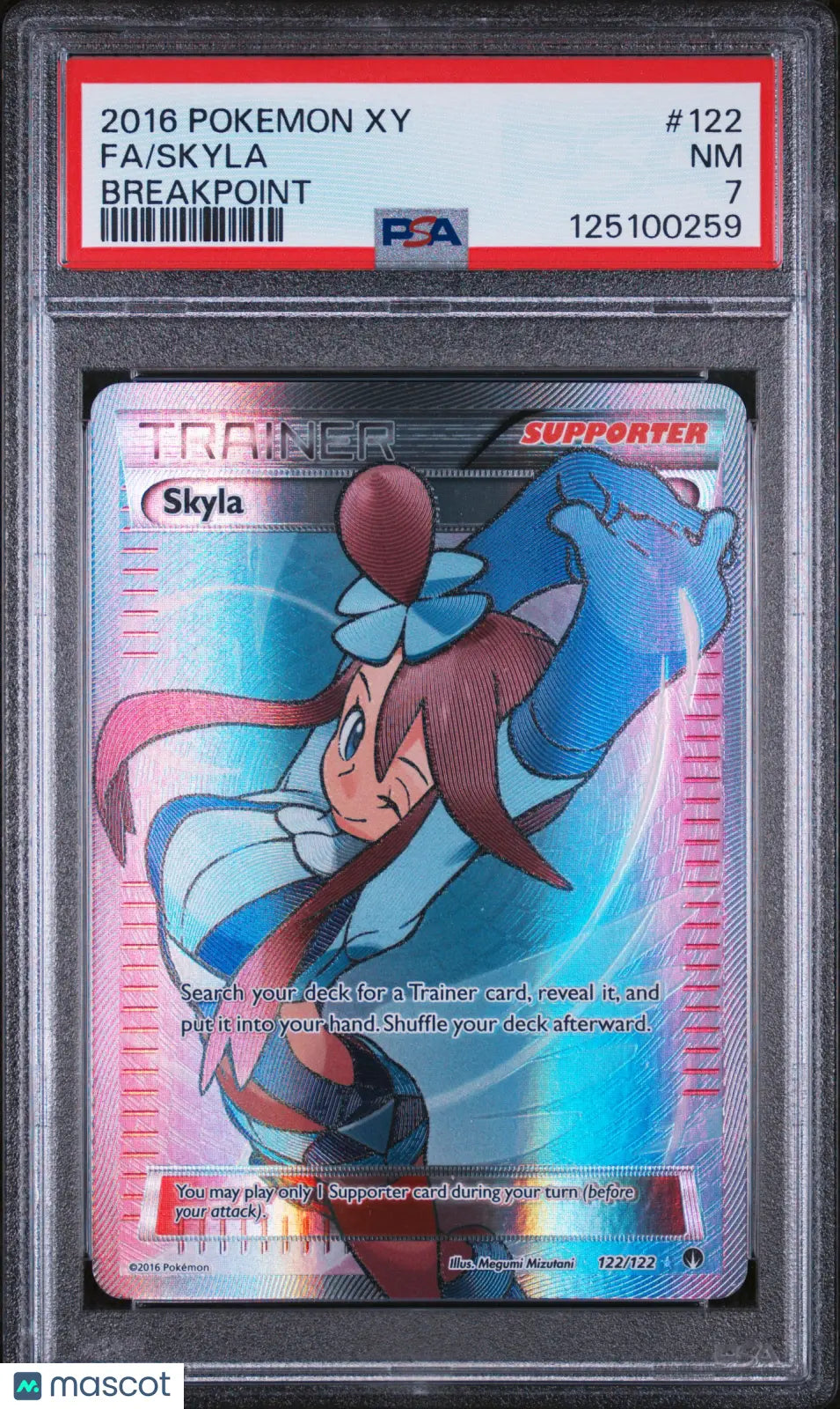 2016 Pokemon XY Breakpoint Skyla Fa Breakpoint PSA 7 122/122 
