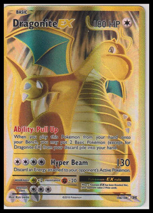 2016 Pokemon XY Evolutions Dragonite EX Full Art 106/108 