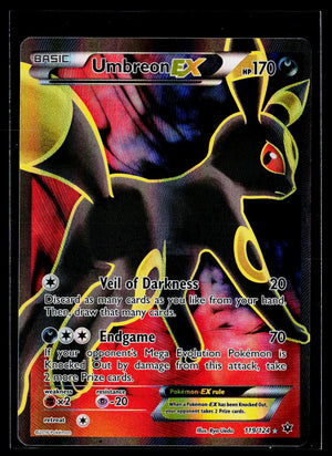 2016 Pokemon XY Fates Collide Umbreon EX Full Art Holofoil Ultra Rare 119/124 