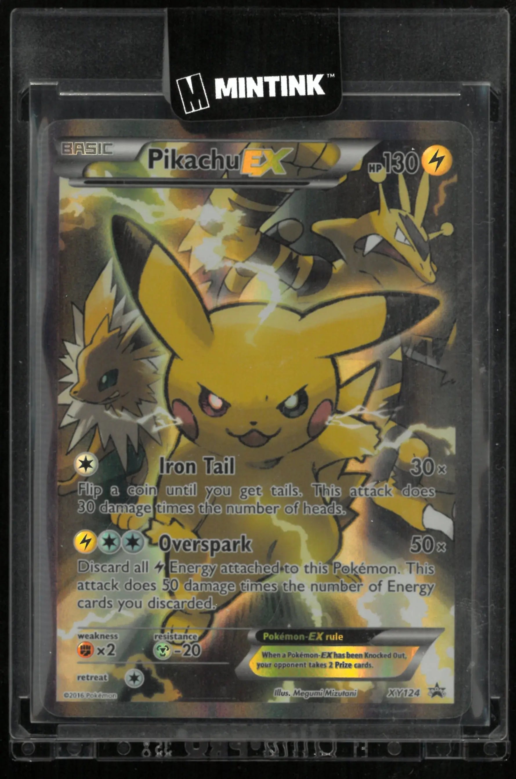 2016 Pokemon XY Promos Pikachu EX XY124 LP 
