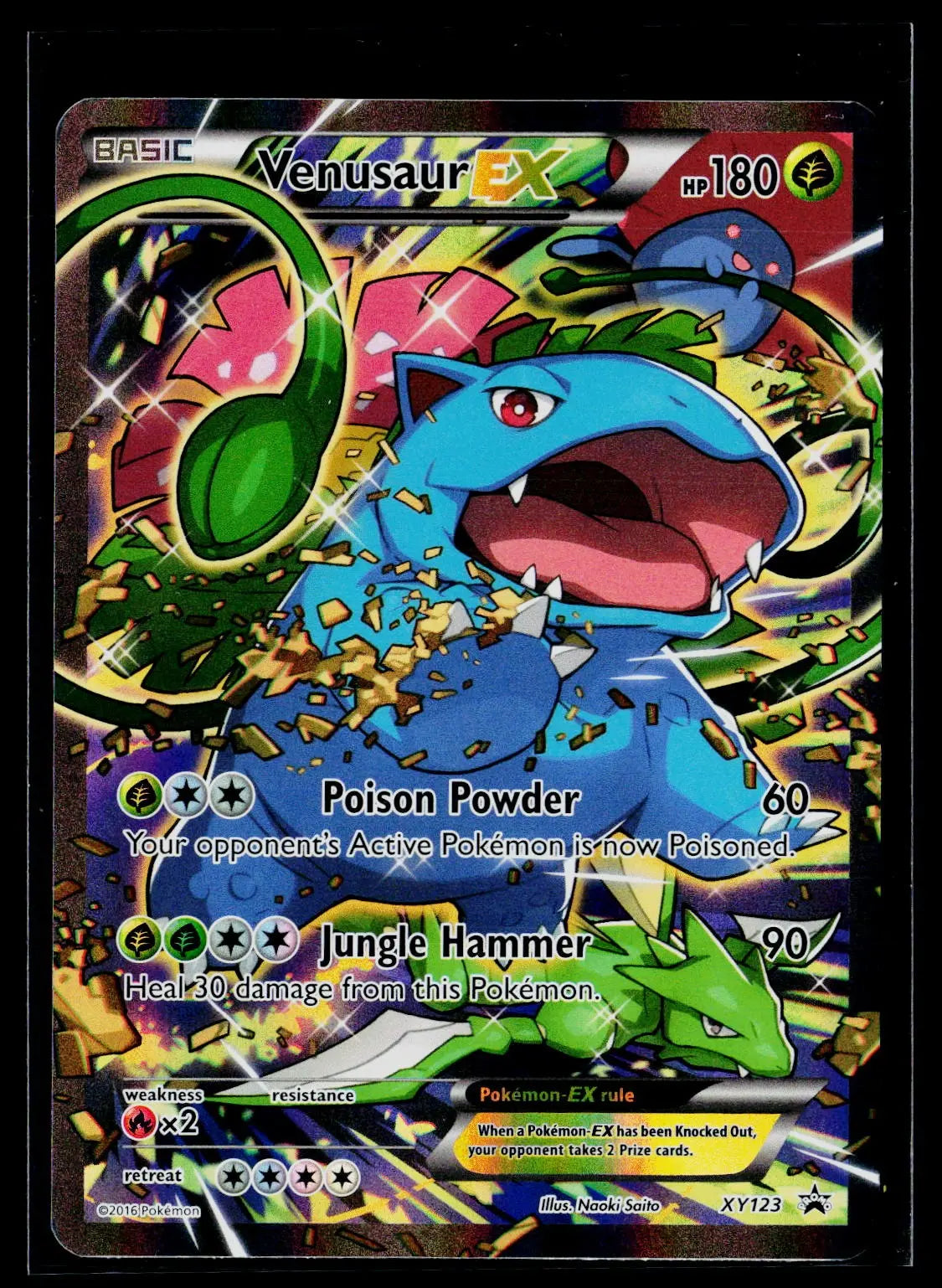 2016 Pokemon XY Promos Venusaur EX XY123 LP/NM 