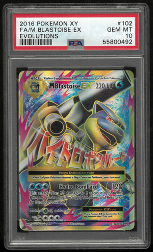 2016 Pokemon Xy Evolutions M Blastoise Ex 102/108 PSA 10 