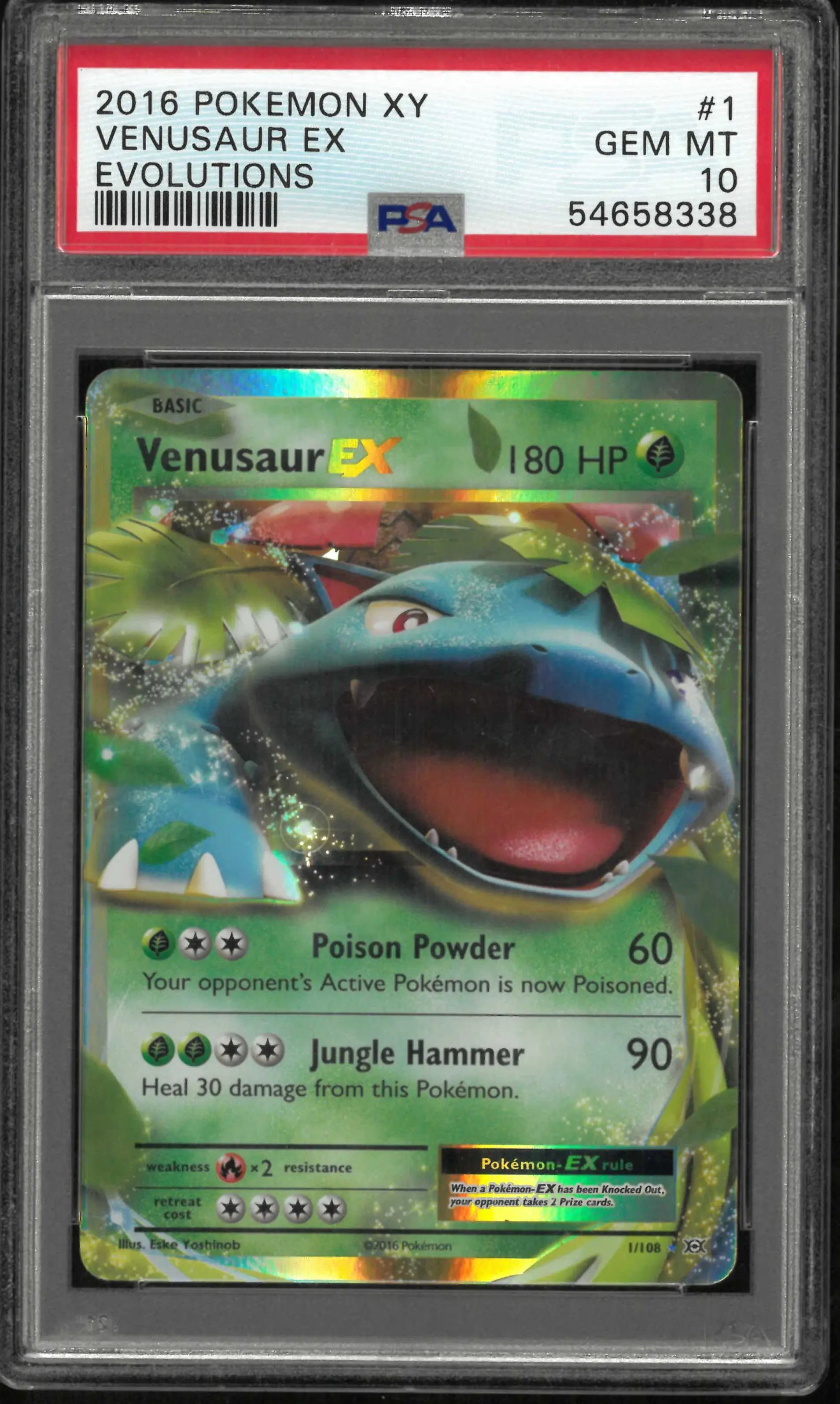 2016 Pokemon Xy Evolutions #1 Venusaur Ex PSA 10 