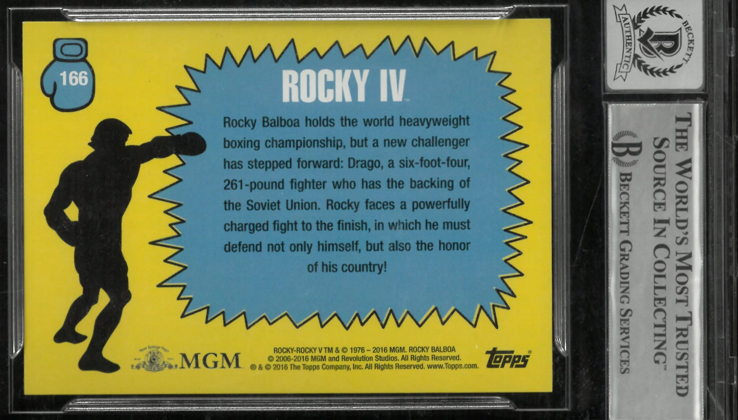 2016 Rocky 40th Anniversary Dolph Lundgren Auto Beckett 10 