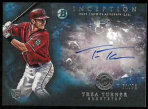 2016 Topps Bowman Inception Baseball Rookie Auto Trea Turner /99 