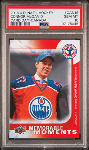 2016 Upper Deck National Hockey Card Day-Canada Connor McDavid  PSA 10 