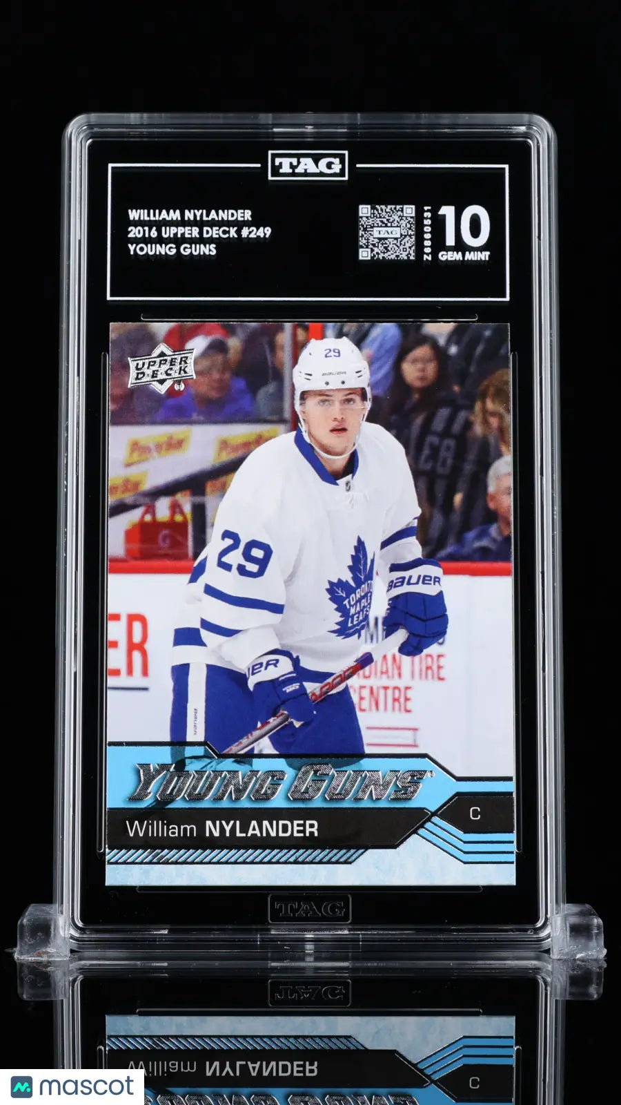 2016 Upper Deck Series One William Nylander Young Guns RC Rookie #249 TAG 10 