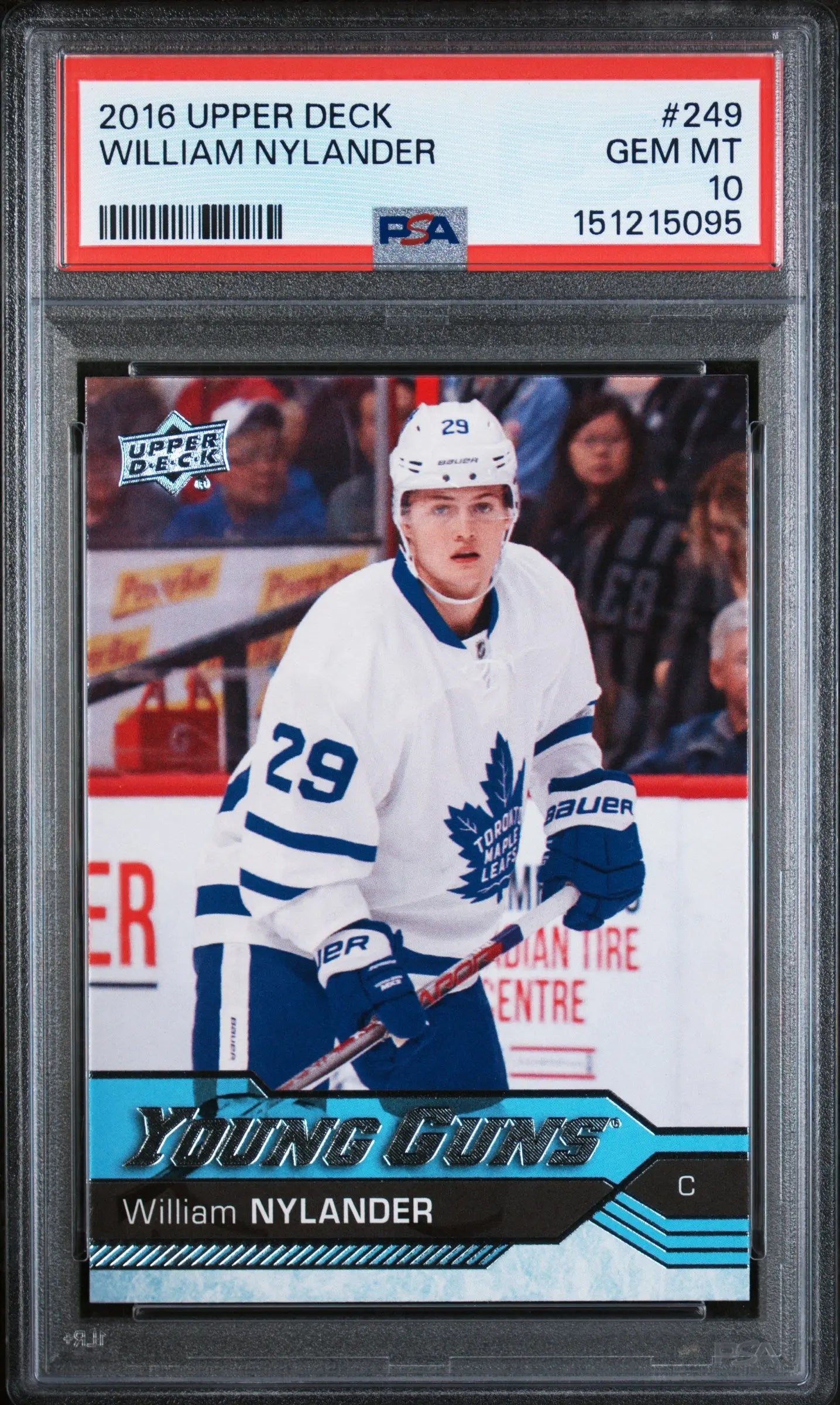 2016 Upper Deck Series One Young Guns Rookie William Nylander RC PSA 10 
