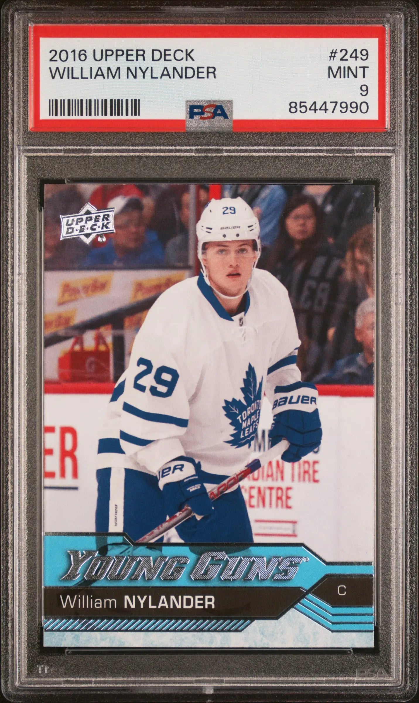 2016 Upper Deck Series One Young Guns Rookie William Nylander RC PSA 9 