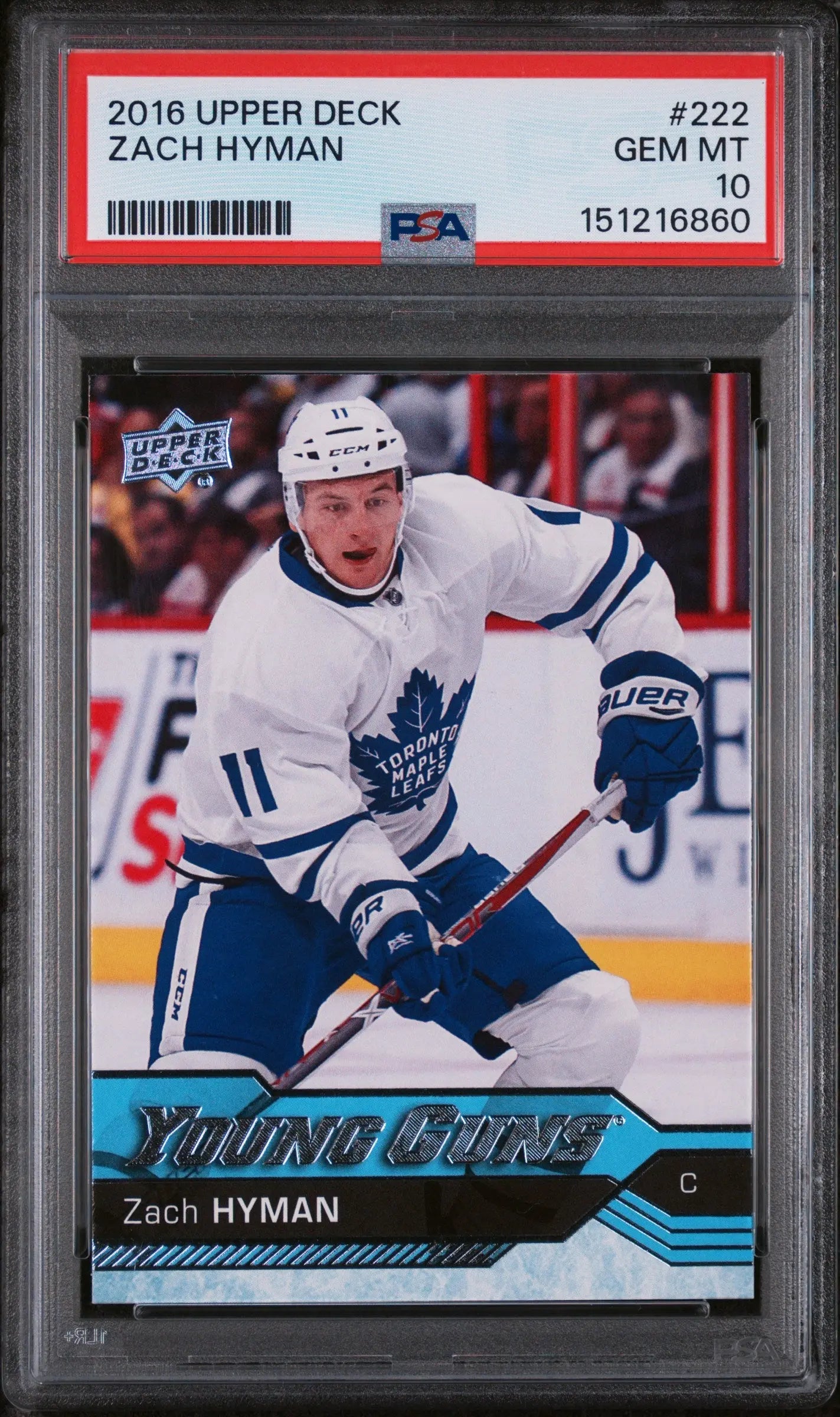 2016 Upper Deck Zach Hyman #222 PSA 10 