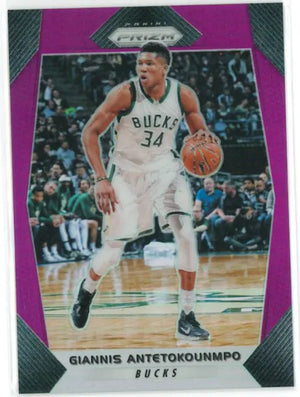 2017-18 Panini Prizm Giannis Antetokounmpo Purple /75 