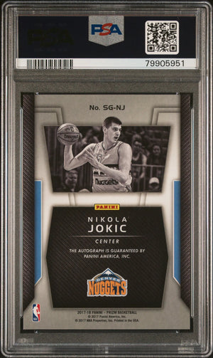 2017-18 Panini Prizm Signatures Auto Nikola Jokic #SG-NJ PSA 10 