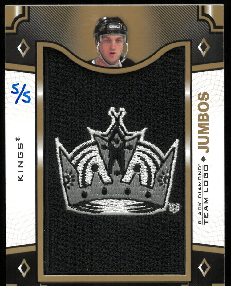 2017-18 UD Black Diamond Hockey Rob Blake Team Logo Jumbo Patch 5/5 