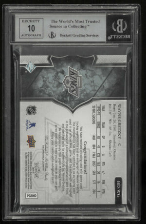 2017-18 Upper Deck Splendor Autograph Patch Wayne Gretzky Auto /36 BGS 8.5 