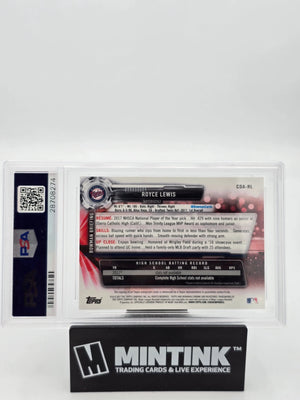 2017 1st Bowman Draft Chrome Draft Picks Autographs Royce Lewis PSA 10 