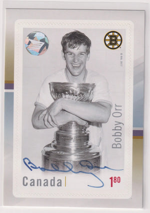 2017 Canada Post Autograph Bobby Orr Auto Stamp 