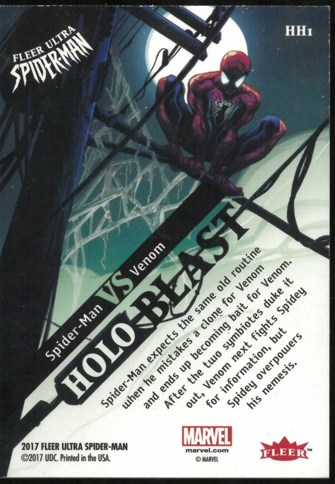 2017 Fleer Ultra Marvel Spider-Man VS Venom Holoblast-Holograms 
