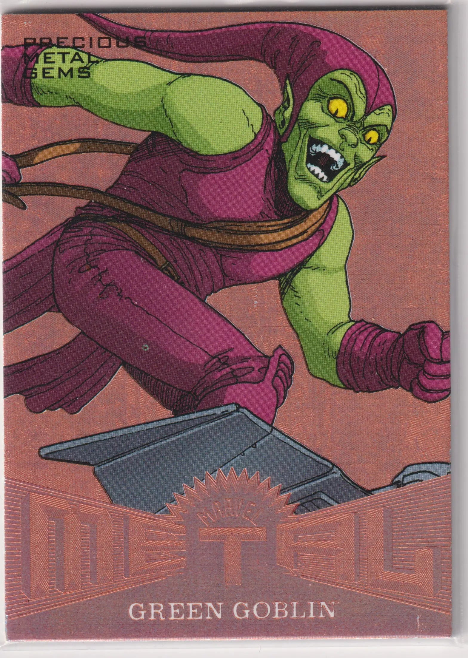 2017 Fleer Ultra Spider-Man Green Goblin Bronze /199 