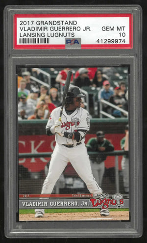 2017 Grandstand MiLB High-A Lansing Lugnuts Vladimir Guerrero Jr. PSA 10 