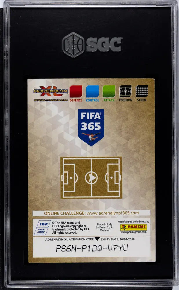 2017 Panini Adrenalyn Xl FIFA 365 Lionel Messi #105 Fans SGC 8.5 