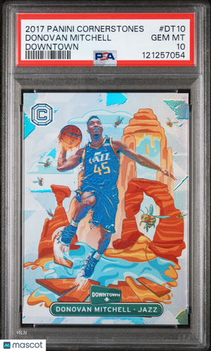 2017 Panini Cornerstones Downtown Donovan Mitchell #DT10 PSA 10 