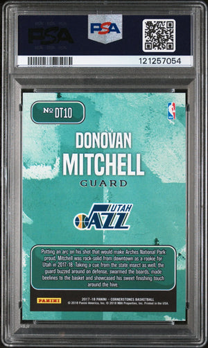 2017 Panini Cornerstones Downtown Donovan Mitchell #DT10 PSA 10 