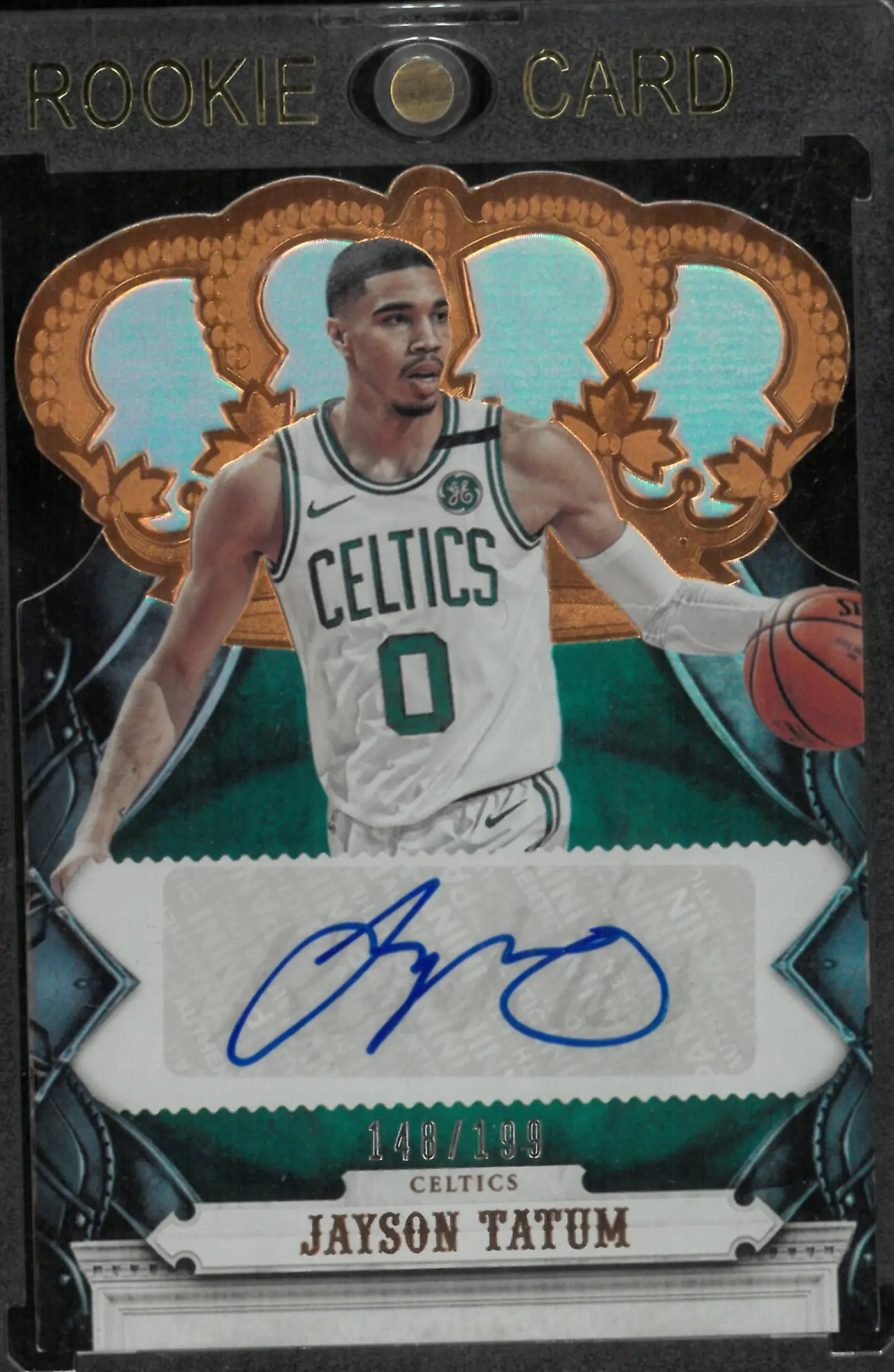2017 Panini Crown Royale Bronze Jayson Tatum Rookie Auto /199 Die Cut 