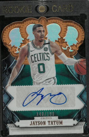2017 Panini Crown Royale Bronze Jayson Tatum Rookie Auto /199 Die Cut 