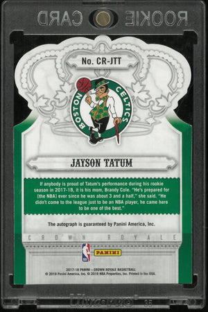 2017 Panini Crown Royale Bronze Jayson Tatum Rookie Auto /199 Die Cut 