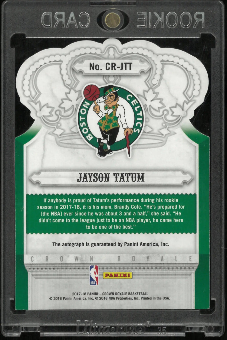 2017 Panini Crown Royale Bronze Jayson Tatum Rookie Auto /199 Die Cut 