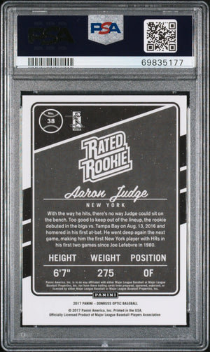2017 Panini Donruss Optic Aaron Judge #38 PSA 10 